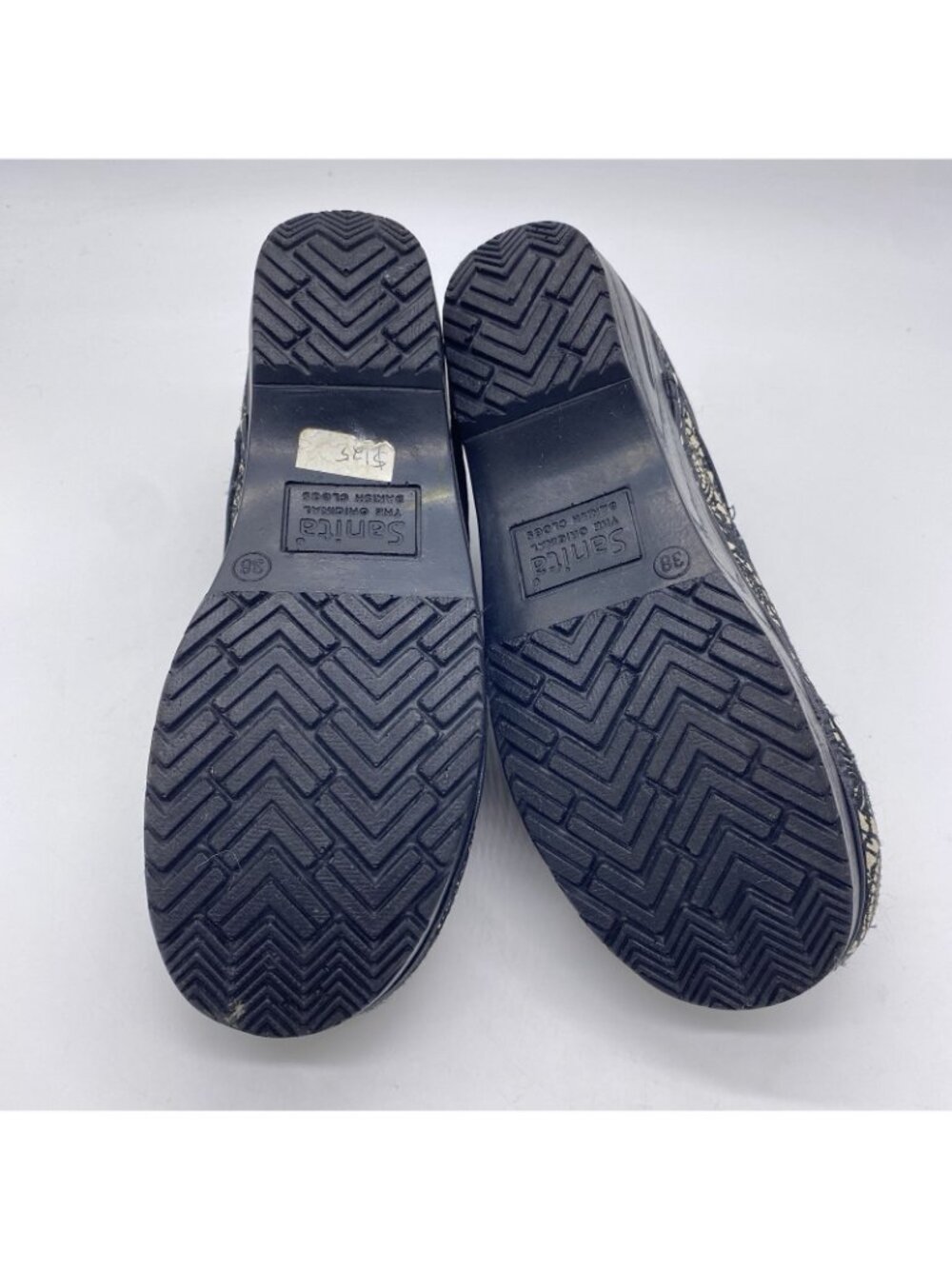 Sanita Velma Clogs 38 US 7 Professional Work Floral Lace Embroidered Slip On - Picture 13 of 15